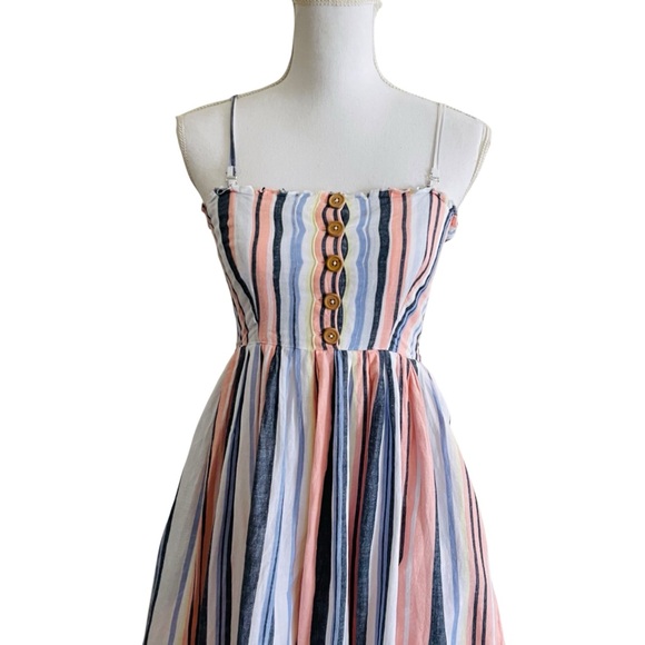 Free People Lilah Strapless Midi Slip Dress Size XSmall - Picture 6 of 9